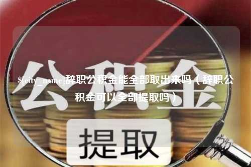 西藏辞职公积金能全部取出来吗（辞职公积金可以全部提取吗）